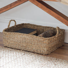 Large Seagrass Basket With Handles