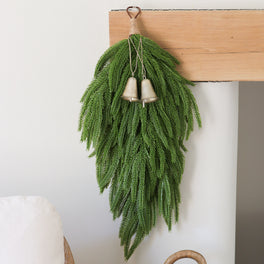 Large Faux Norfolk Pine Christmas Swag