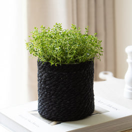 Black Jute Plant Pot