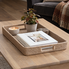 Marbury Rattan Ottoman Tray