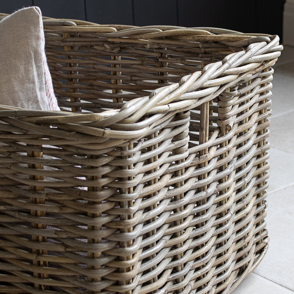 Deep Rectangular Basket Extra Large Deep Rattan Rectangular Basket - Marquis and Dawe – Marquis ...