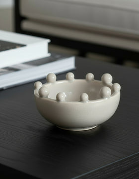 Mini Beige Bobble Bowl