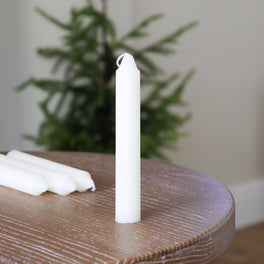 Ivory Short Tapered Candles – Set of 4