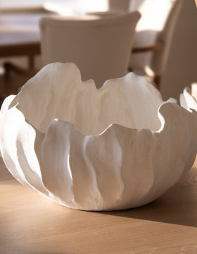 Large Porcelain Wave Decorative Bowl