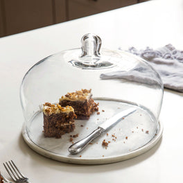 Marble Cake Dome Plate