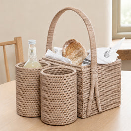 Marbury Rattan Picnic Basket