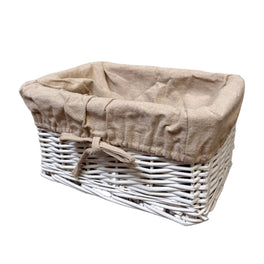 Sample Sale White Willow Basket Small