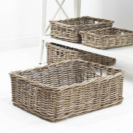 Slight Second Extra Large Rattan Rectangular Basket