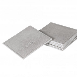 Sample Sale Set of 6 Faux Ivory Shagreen Coasters