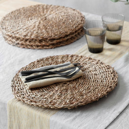 Round Seagrass Woven Placemats