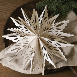 Warm White Hanging Paper Star