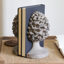 Distressed Grey Artichoke Bookends
