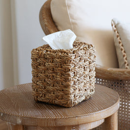 Slight Second Bibury Square Seagrass Tissue Box Cover
