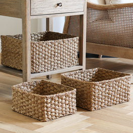 Bibury Rectangle Seagrass Storage Basket