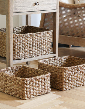 Bibury Rectangle Seagrass Storage Basket