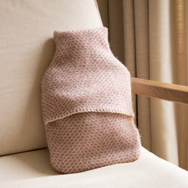 Blush Pink Wool Hot Water Bottle