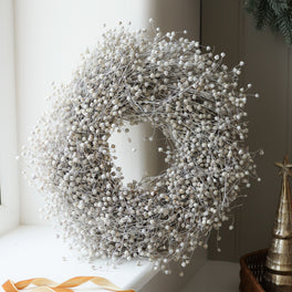 Dried Linum Wreath