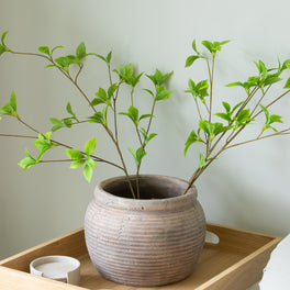 Faux Honeysuckle Foliage Stem