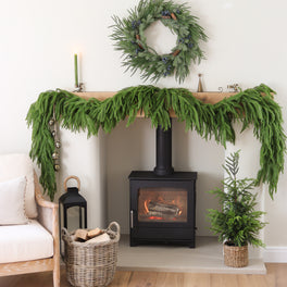 Faux Norfolk Pine Christmas Garland