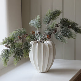 Faux Winter Pine Branch