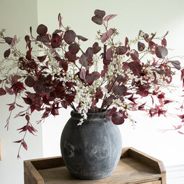 Faux Wispy Burgundy and Willow Arrangement