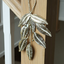 Gold Mistletoe Metal Swag