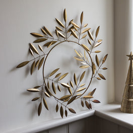 Gold Metal Olive Wreath