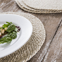 Round Jute Woven Placemats