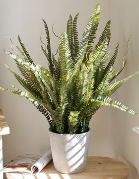 Large Faux Fern In Pot