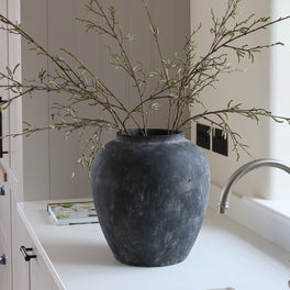 Large Rustic Stoneware Vase