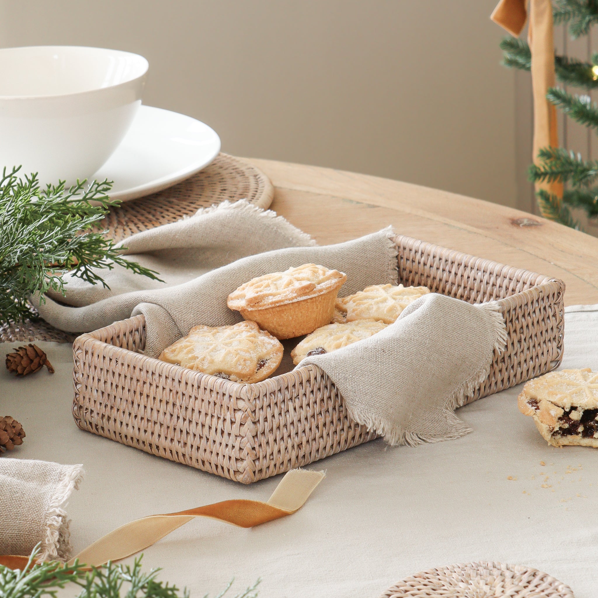 Marbury Rattan Decorative Tray - Marquis & Dawe