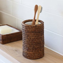 Marbury Brown Toothbrush Holder