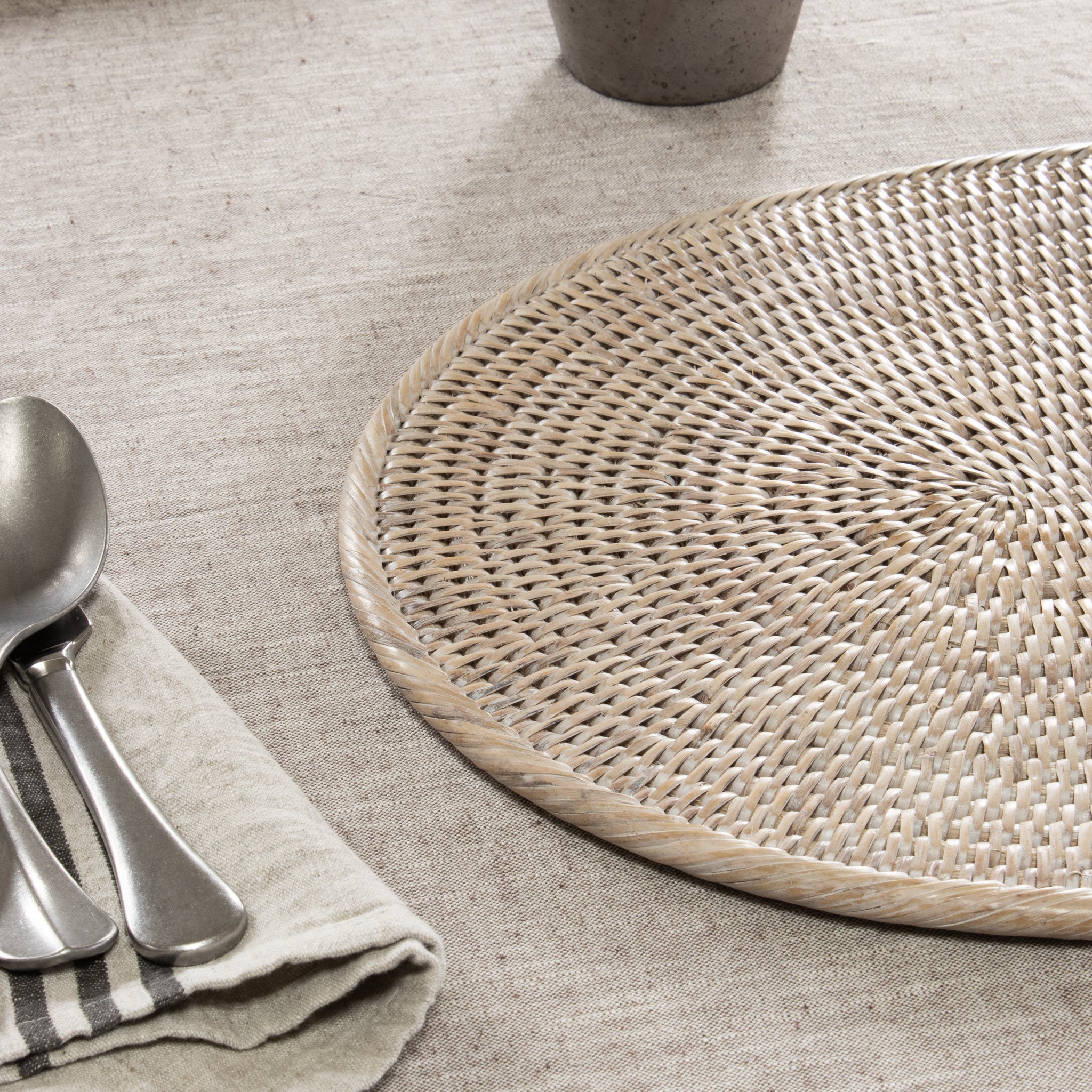 Oval Rattan Mat Marbury Oval Rattan Placemat - Marquis & Dawe