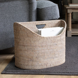 Slight Second Marbury Rattan Magazine Basket