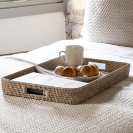 Marbury Rattan Ottoman Tray