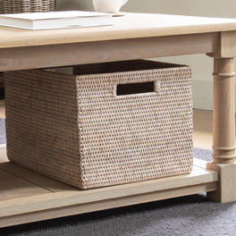 Slight Second Small Marbury Rectangle Rattan Storage Basket
