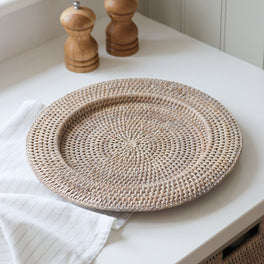 Marbury Round Rattan Charger Plate