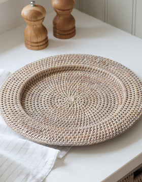 Marbury Round Rattan Charger Plate