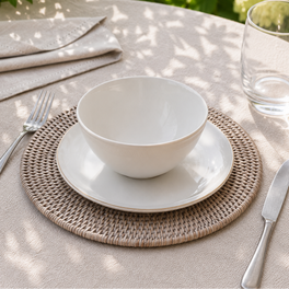 Marbury Round Rattan Placemat - Set of 2