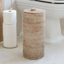 Marbury Toilet Roll Holder With Lid