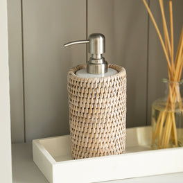 Marbury Rattan Soap Dispenser