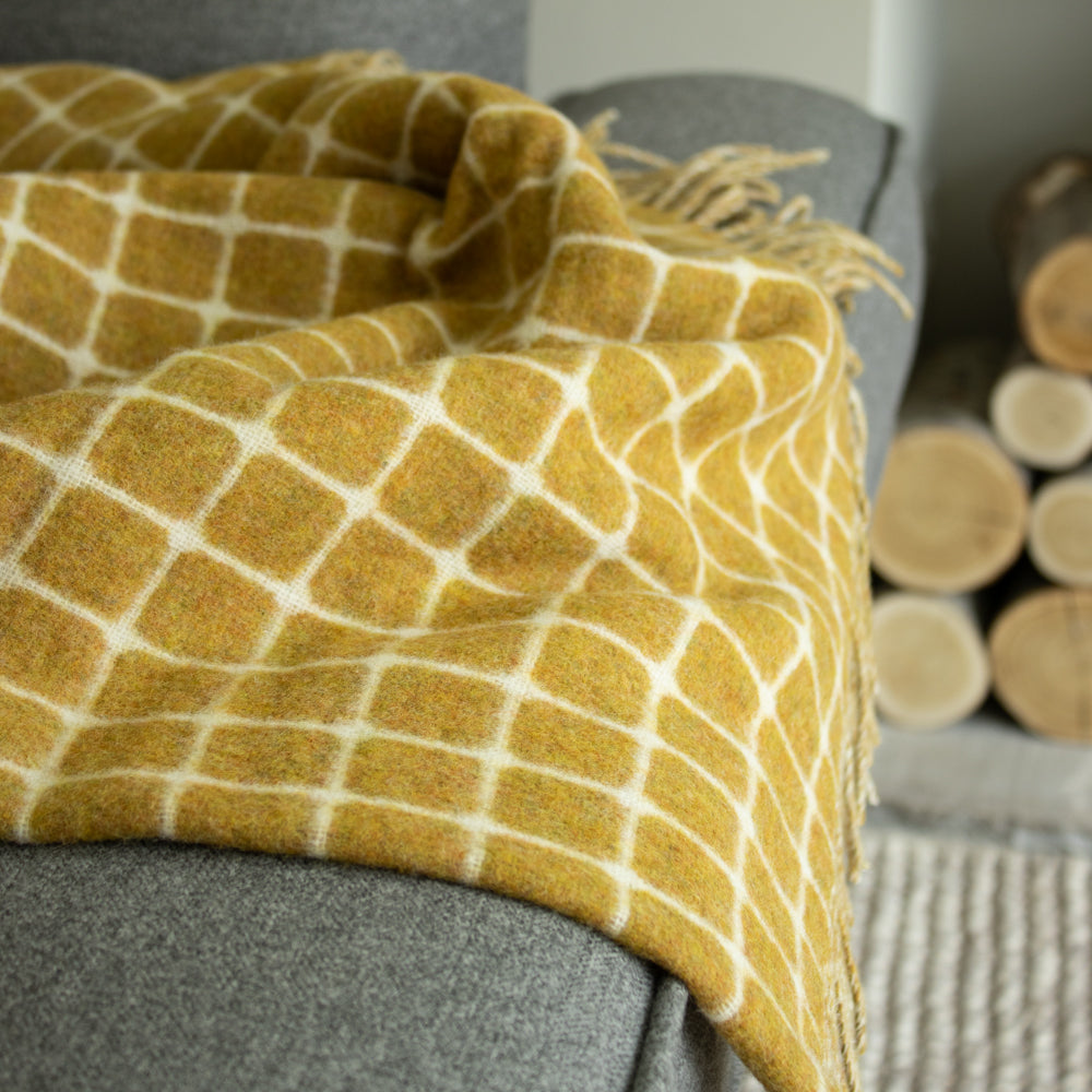 Mustard check throw sale