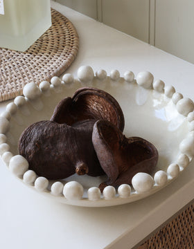 Neutral Dripping Bobble Bowl