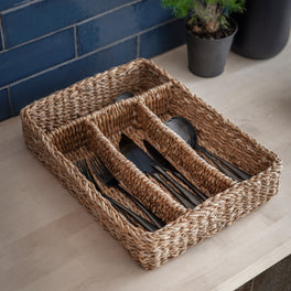 Slight Second Seagrass Cutlery Tray