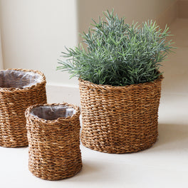 Slight Second Natural Seagrass Plant Pot