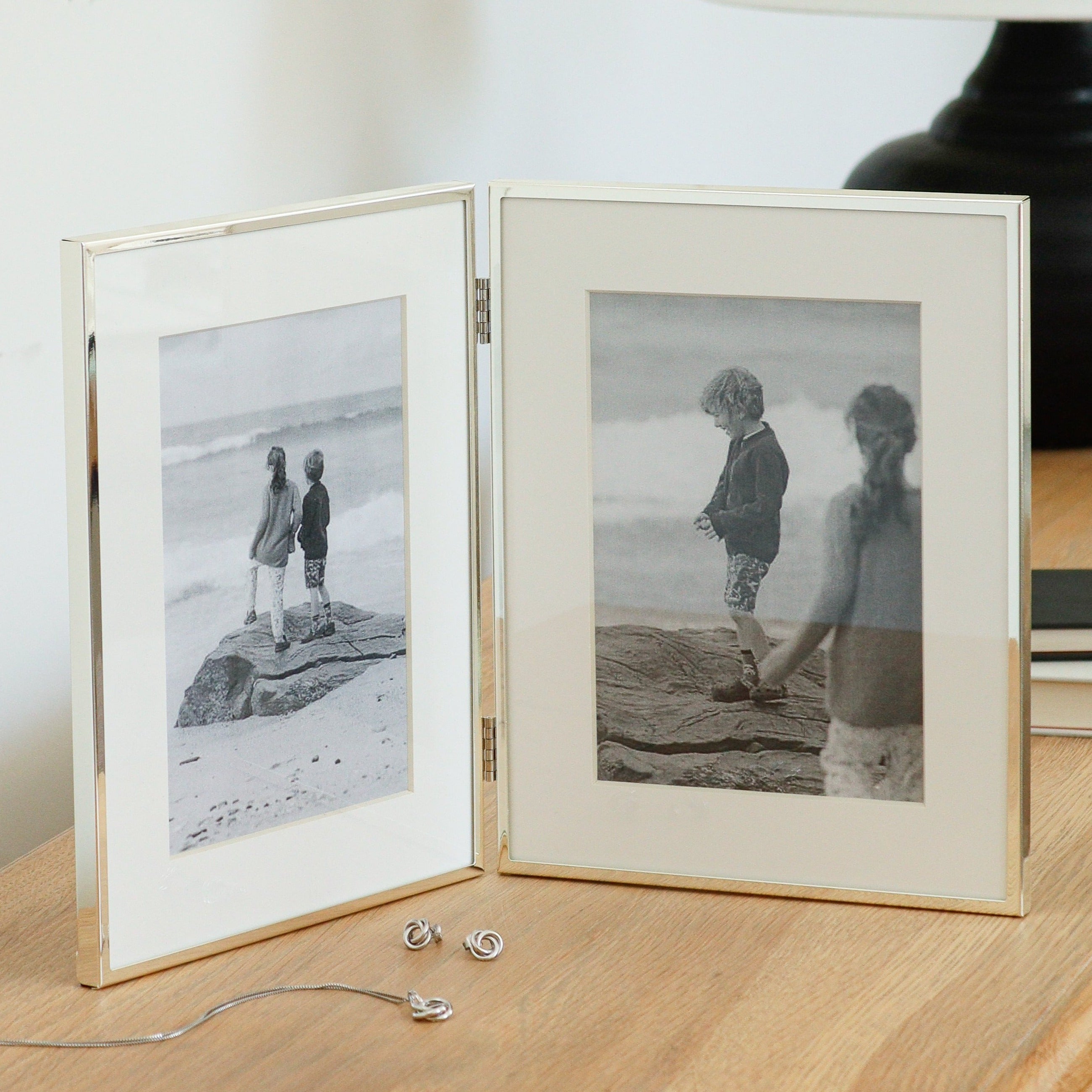 Two Fast Photo Frame Double Picture Frame Recycled Glass Folded Double Photo Frame | Paper