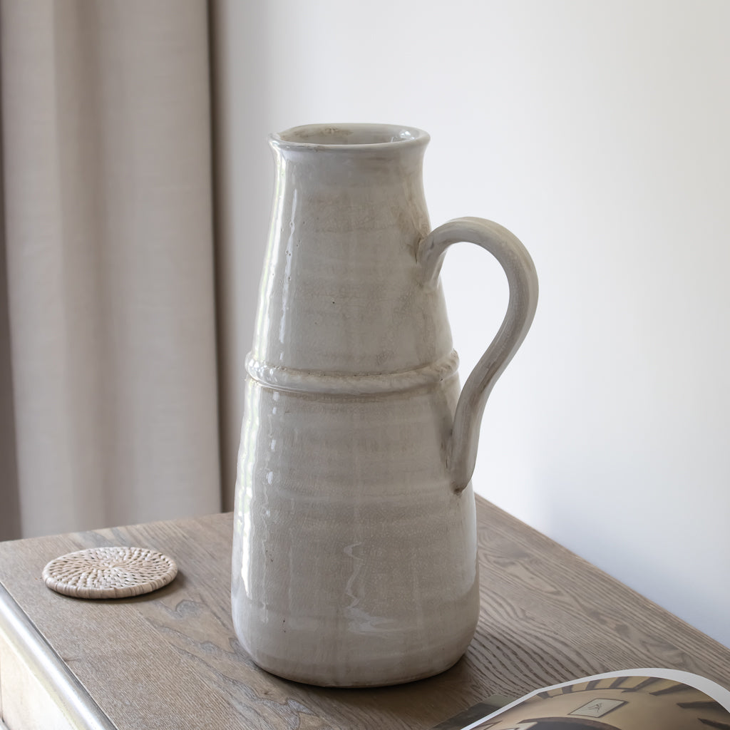 Tall Distressed Stoneware Vase - Marquis & Dawe