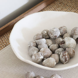 White Washed Decorative Pods
