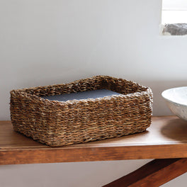 Rectangular Seagrass Storage Basket