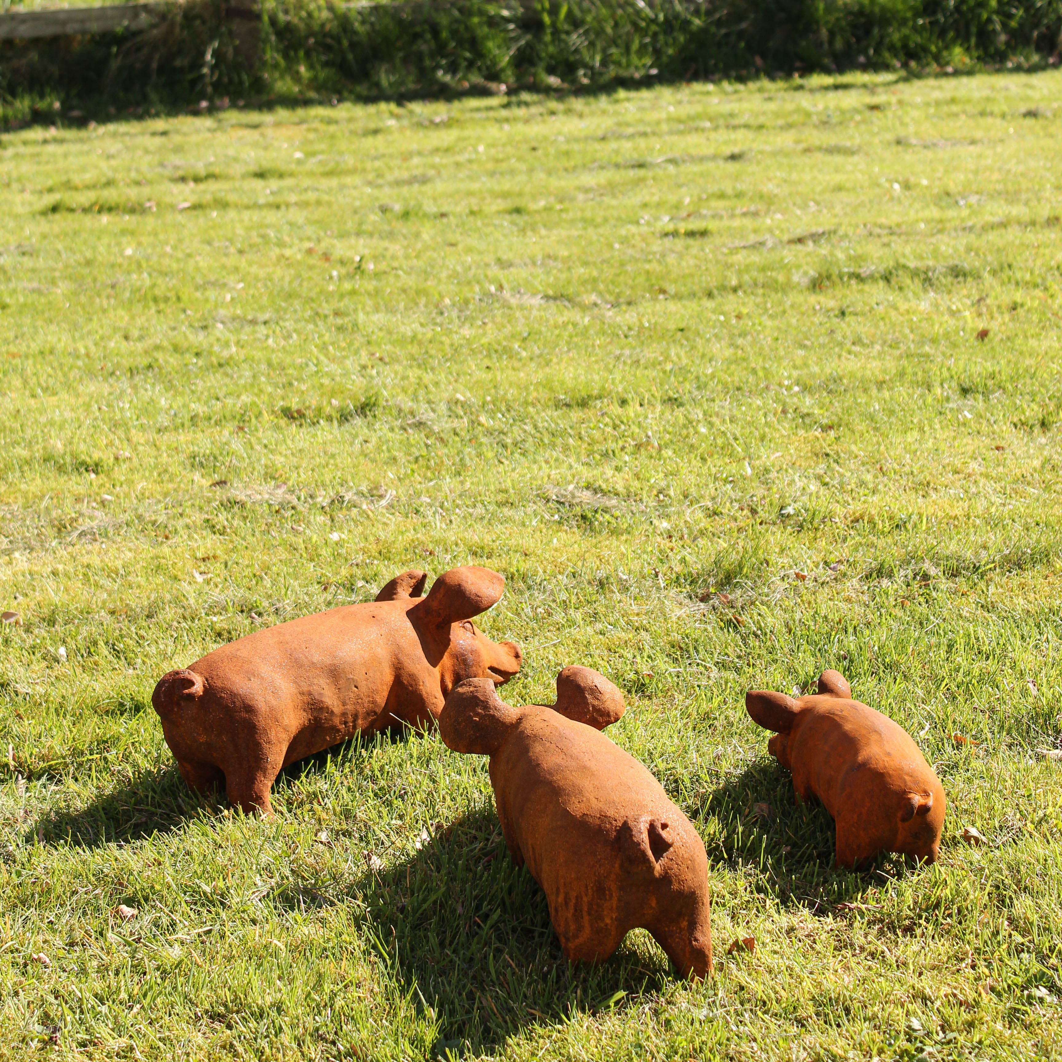 Ornamental Design Of Pig Cast Iron Piglet | Quirky Garden Ornaments